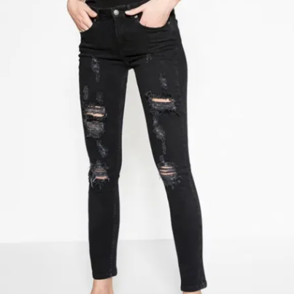 The Kooples Jimmy Slim Destroy Jeans size 26 - Picture 3 of 12